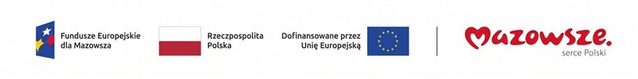 Symbole Logo Fundusze Europejskie RP UE Mazowsze